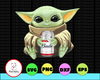 Baby Yoda with Budweiser PNG,  Baby Yoda png, Sublimation ready, png files for sublimation,printing DTG printing - Sublimation design download - T-shirt design sublimation design