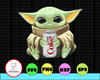 Baby Yoda with Diet Coke PNG,  Baby Yoda png, Sublimation ready, png files for sublimation,printing DTG printing - Sublimation design download - T-shirt design sublimation design
