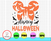 Disney Halloween Svg, Halloween Castle Svg, Mickey Head Bats Svg, Cut files, Svg, Dxf, Png, Eps