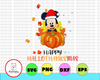 Disney Mickey Pumpkin Halloween And Merry Christmas Happy Hallothanksmas