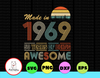 Made In 1969 50 Years Of Being Awesome svg, dxf,eps,png, Digital Download