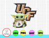 Baby Yoda with UCF Knights  Football PNG,  Baby Yoda png, NCAA png, Sublimation ready, png files for sublimation,printing DTG printing - Sublimation design download - T-shirt design sublimation design