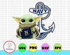 Baby Yoda with Navy Midshipmen Football PNG,  Baby Yoda png, NCAA png, Sublimation ready, png files for sublimation,printing DTG printing - Sublimation design download - T-shirt design sublimation design