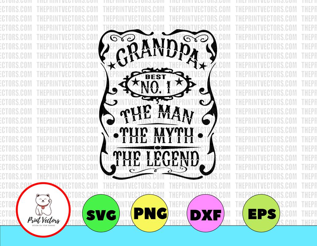 Grandpa Man Myth Legend svg Fathers Day svg Grandfather svg Pop tshirt svg Grandpa svg Grandpa tshirt svg Grandpa tumbler