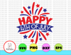 Happy 4th of July svg, independence day svg, fourth of july svg, usa svg, america svg,4th of july png eps dxf jpg