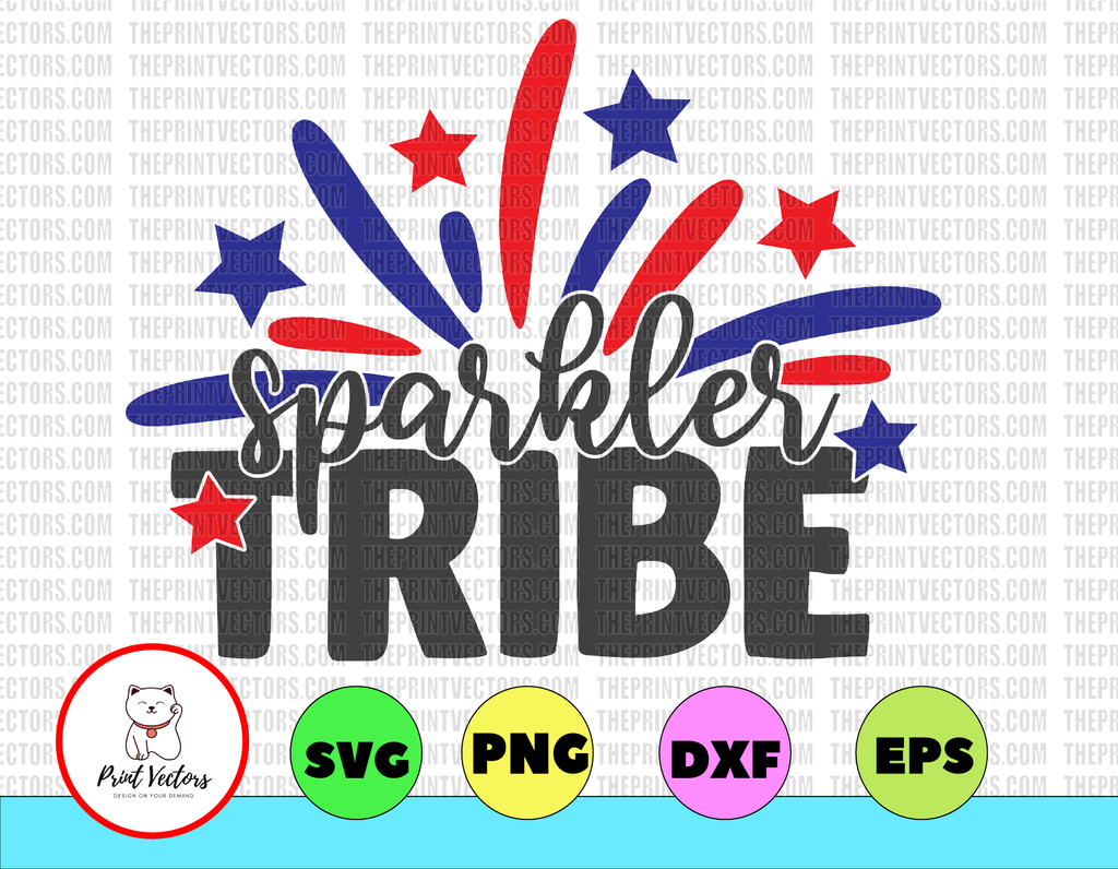 Sparkler Tribe svg, independence day svg, fourth of july svg, usa svg, america svg,4th of july png eps dxf jpg