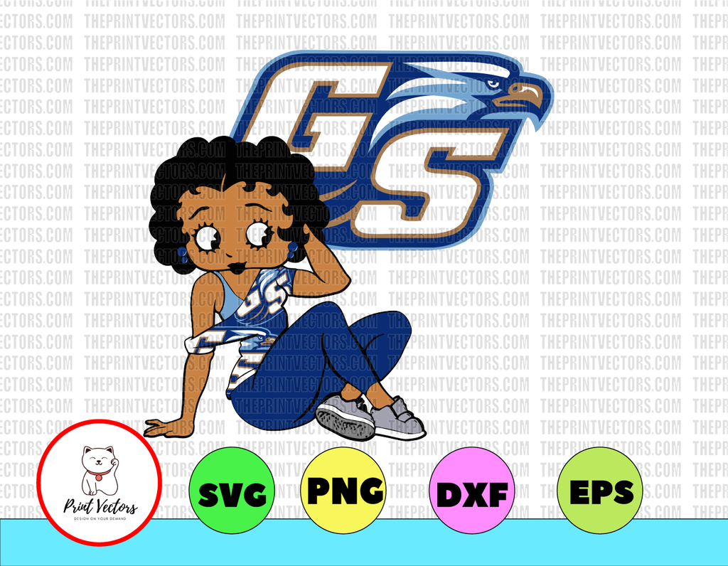 Betty Boop With Georgia Southern PNG File, NCAA png, Sublimation ready, png files for sublimation,printing DTG printing - Sublimation design download - T-shirt design sublimation design