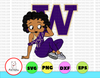 Betty Boop With Washington Huskies PNG File, NCAA png, Sublimation ready, png files for sublimation,printing DTG printing - Sublimation design download - T-shirt design sublimation design