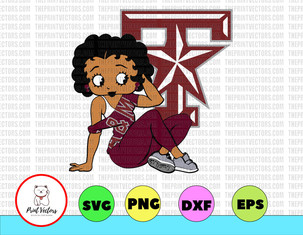 Betty Boop With Texas A&M Aggies PNG File, NCAA png, Sublimation ready, png files for sublimation,printing DTG printing - Sublimation design download - T-shirt design sublimation design