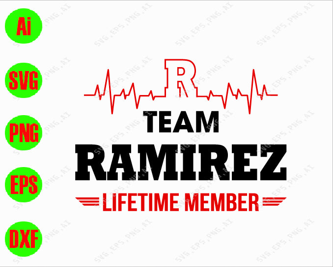 Team ramirez svg, dxf,eps,png, Digital Download